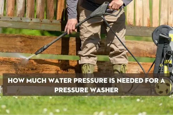 What Happens If The Water Pressure Is Lower Than Needed