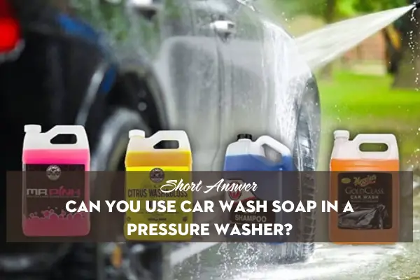 how a pressure washer works with soap
