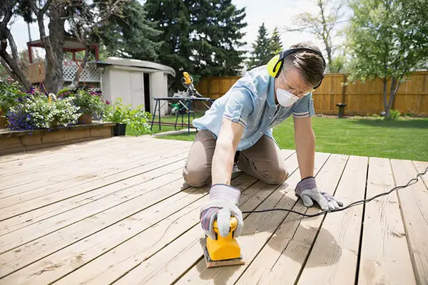 How To Sanding After Pressure Washing Deck