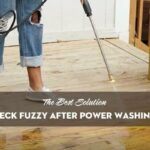 how to remove the deck fuzzy after power washing