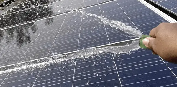 avoiding pressure washing solar panels